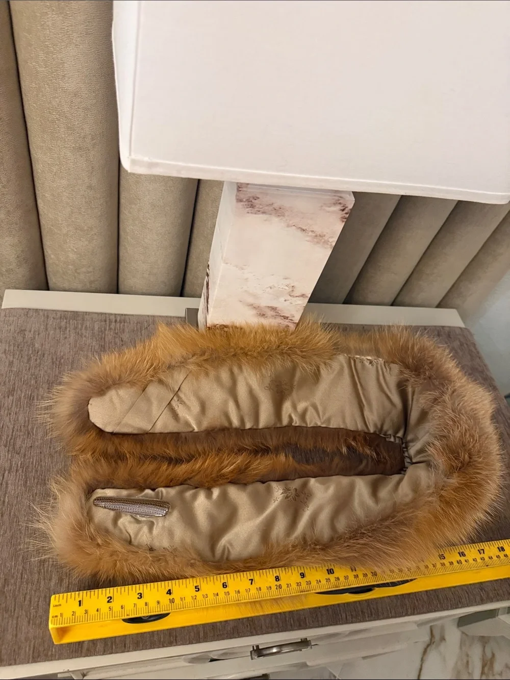 Red Fox fur collar